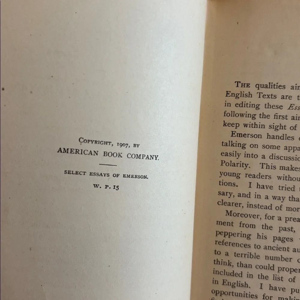 Gateway Series Van Dyke Essays of Emerson by Van Dyke Red Hardcover 1907 1st Ed
